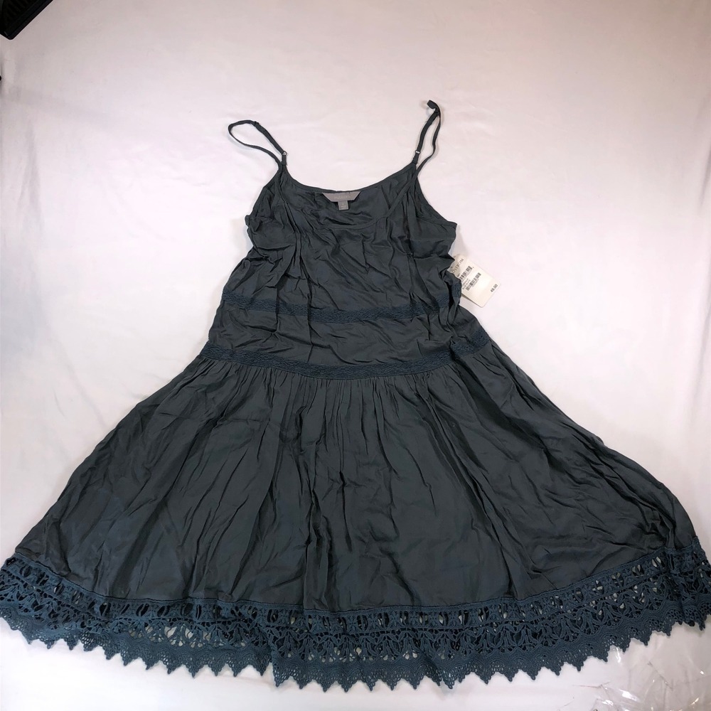 Rubbish Nordstrom Cami Dress Blue Slate Lace Trim Boho BP289404JR Small
